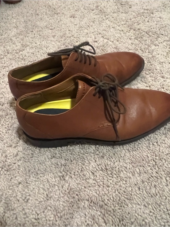 Cole Haan Men\'s Tan Leather Lace-Up Oxfords main image 6